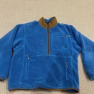 The North Face Fleece Vest in Blue and Brown